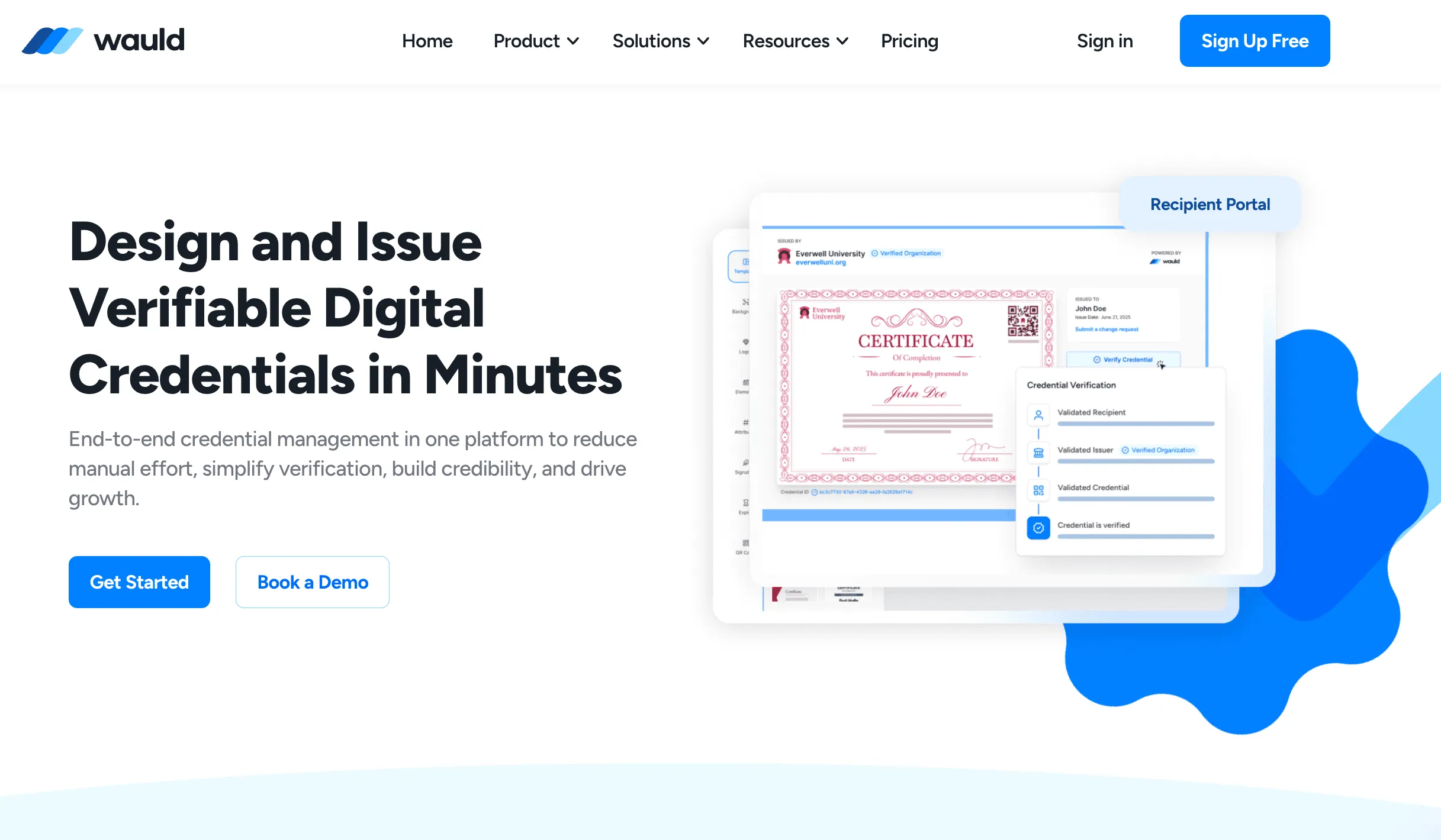 Wauld Credentialing Home