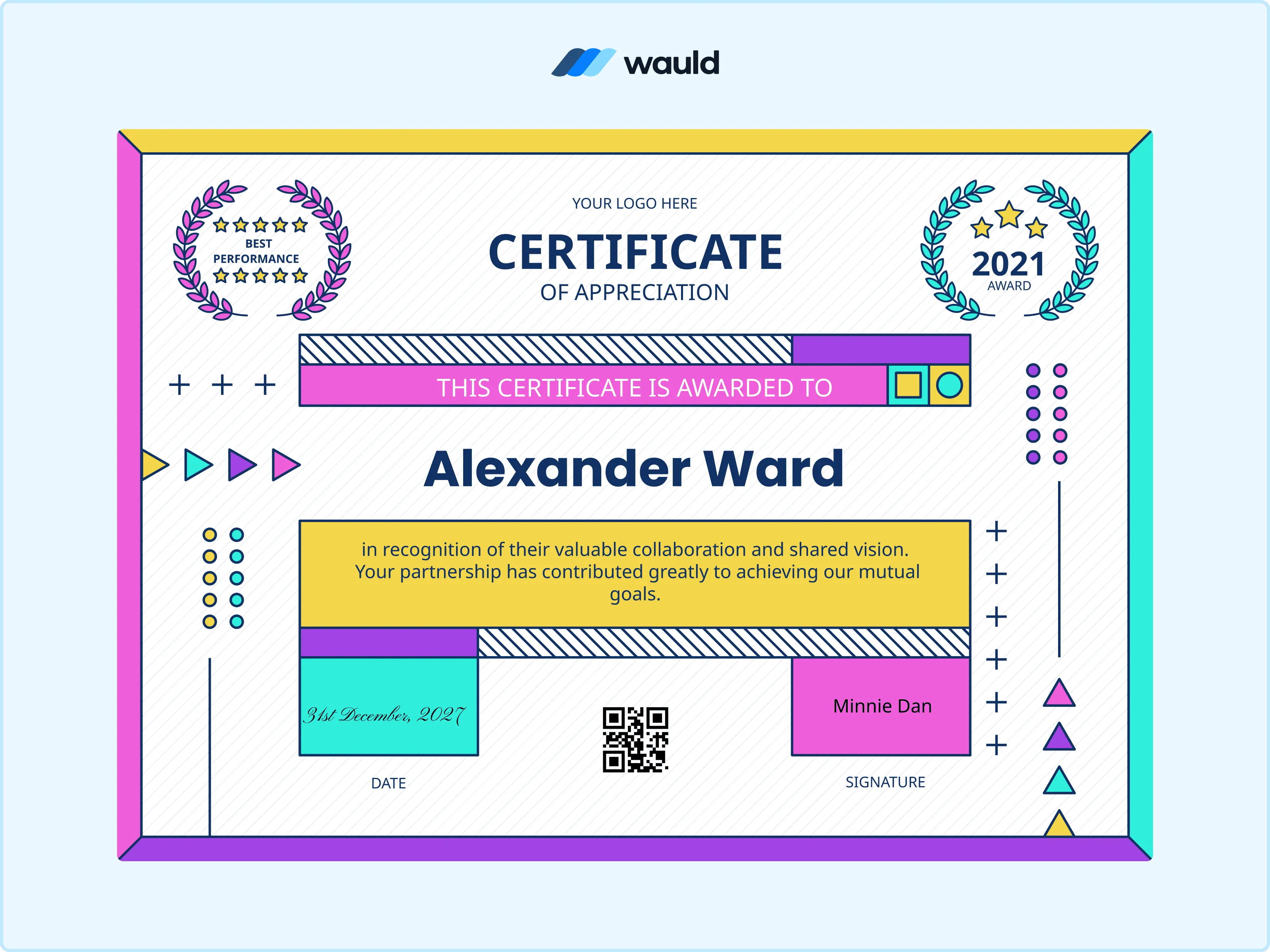 Tech & Startup Thank You Certificate