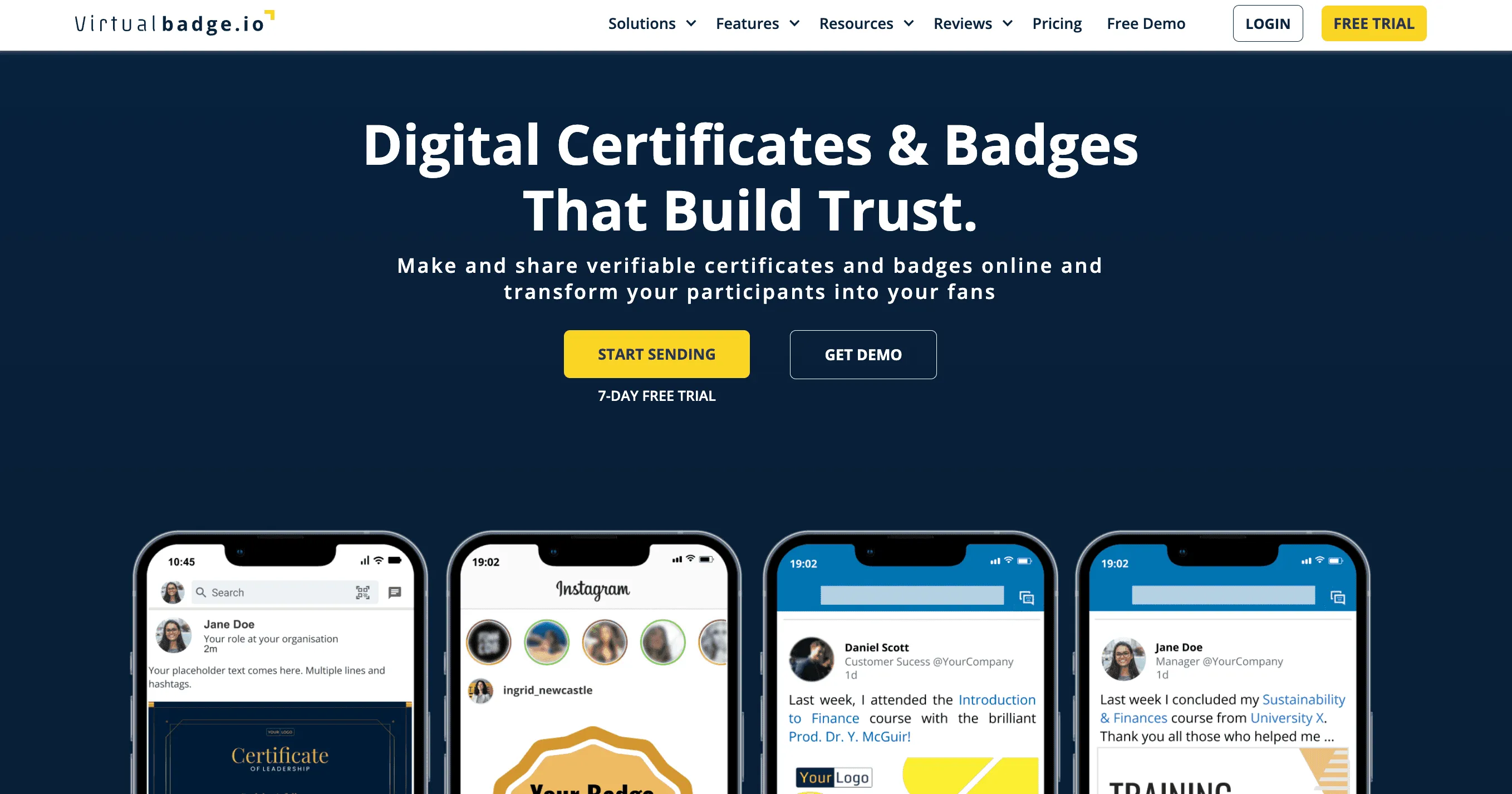 Virtual badge