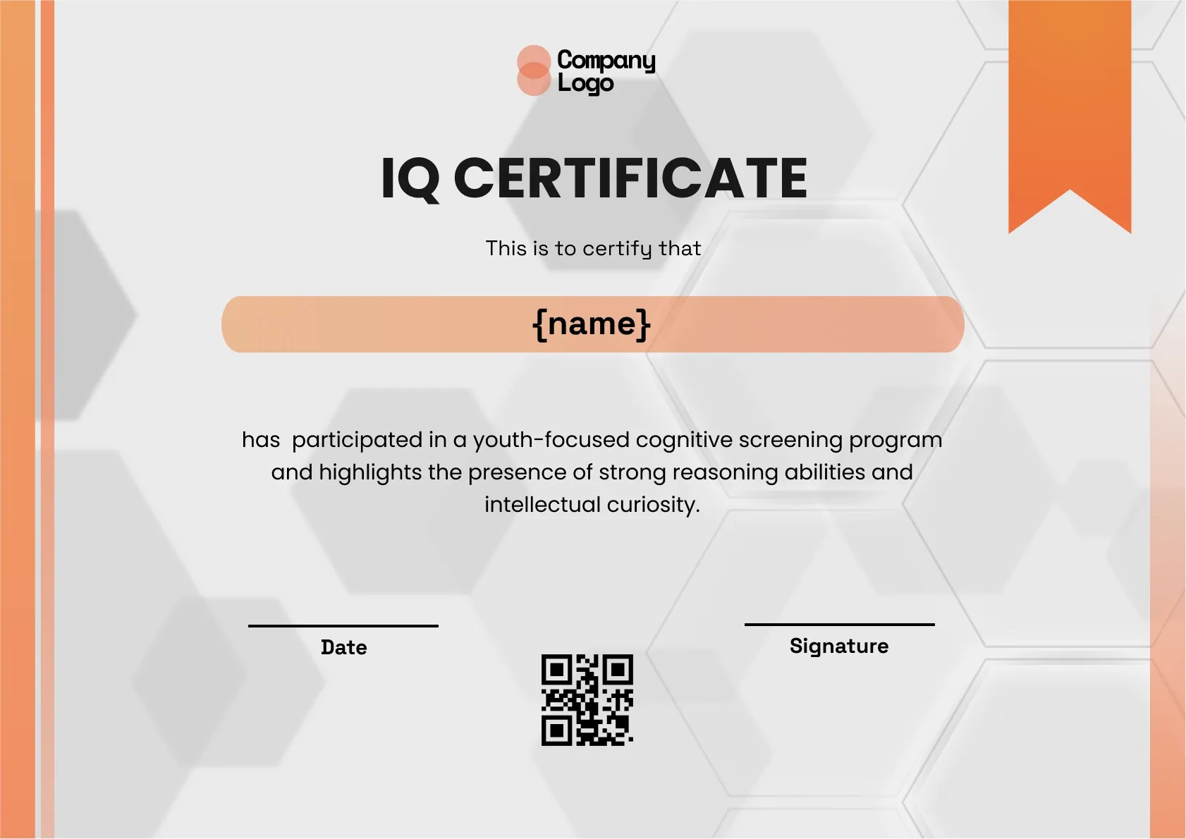 Advanced Intellectual Competency Certificate Template