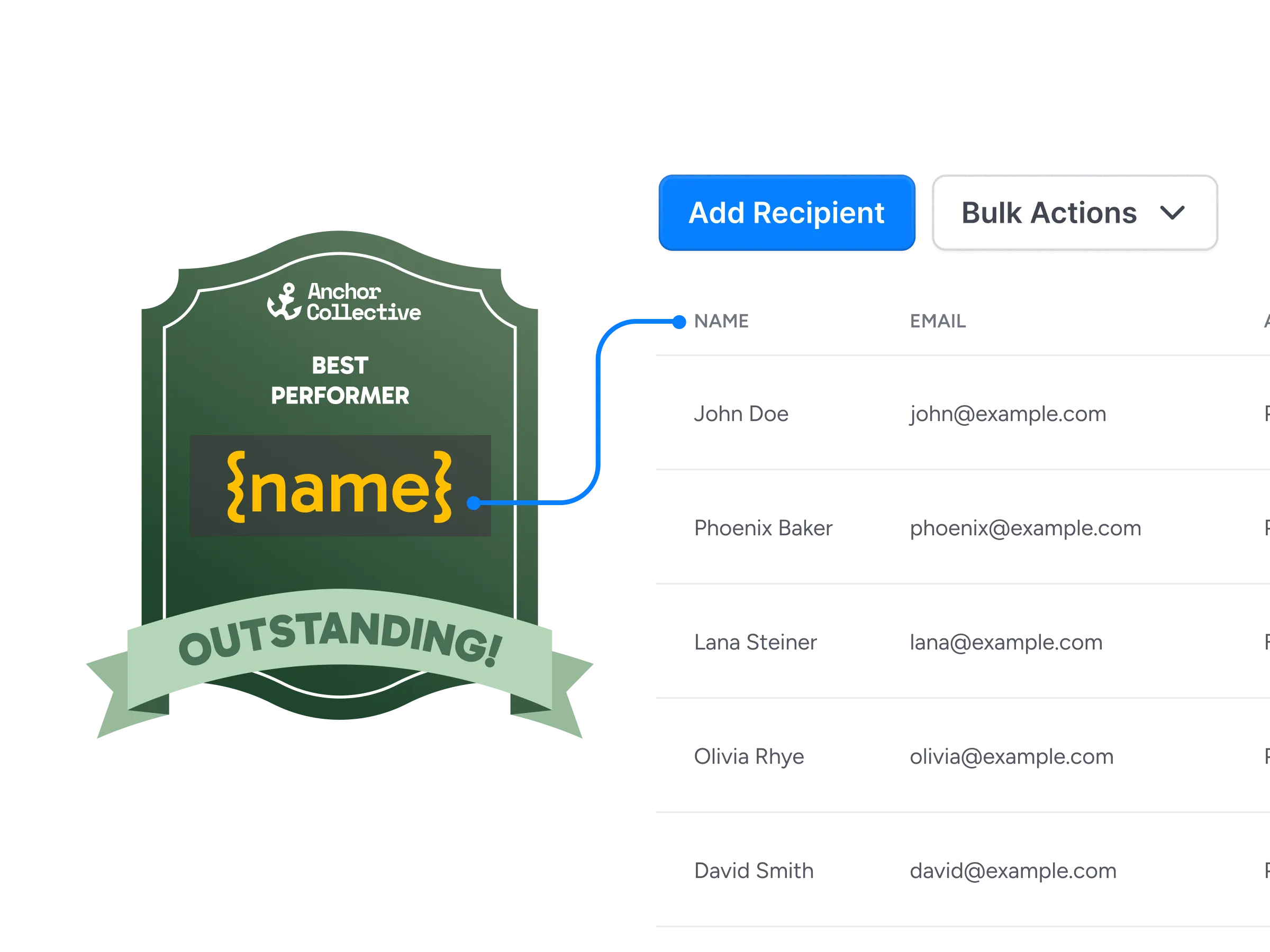 Personalized badge creation