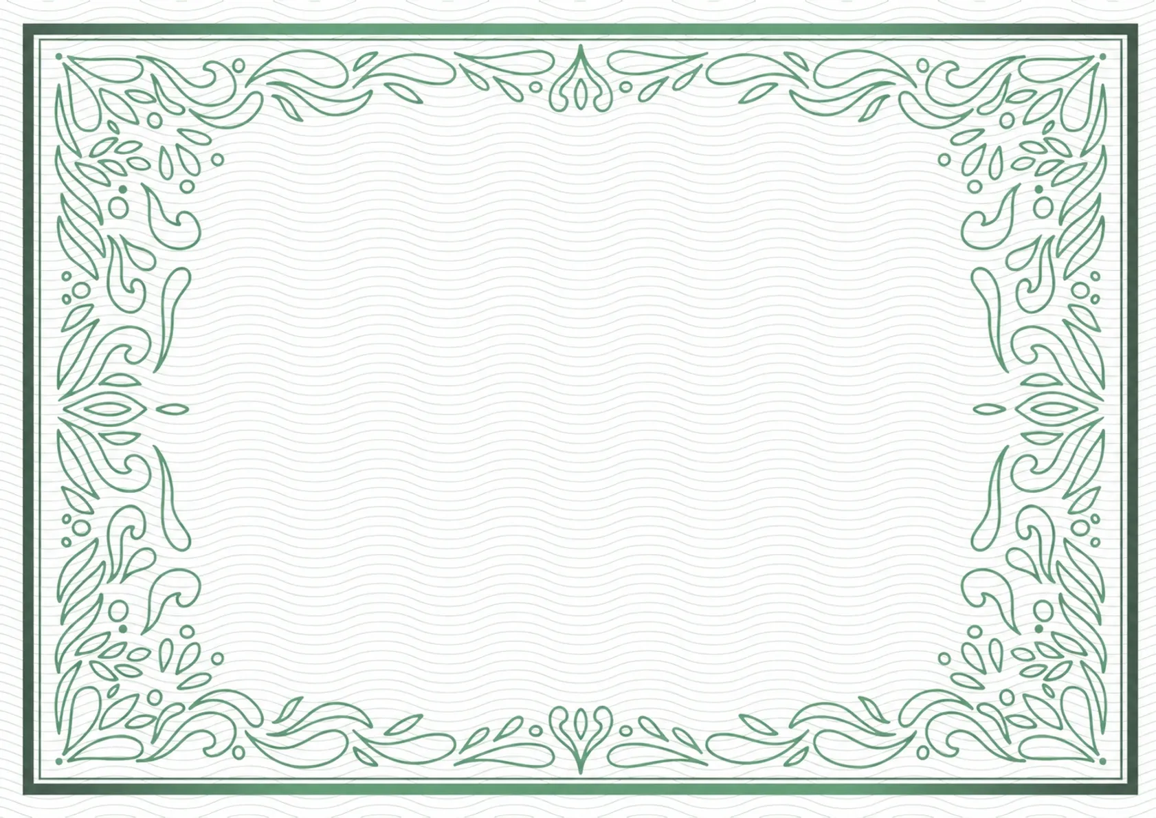 Certificate of Completion with Guilloche pattern