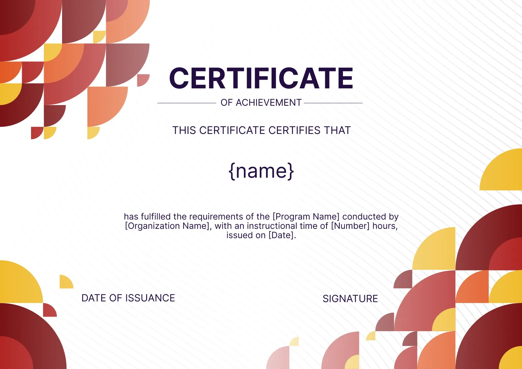 Classic and Professional CPD Certificate Template