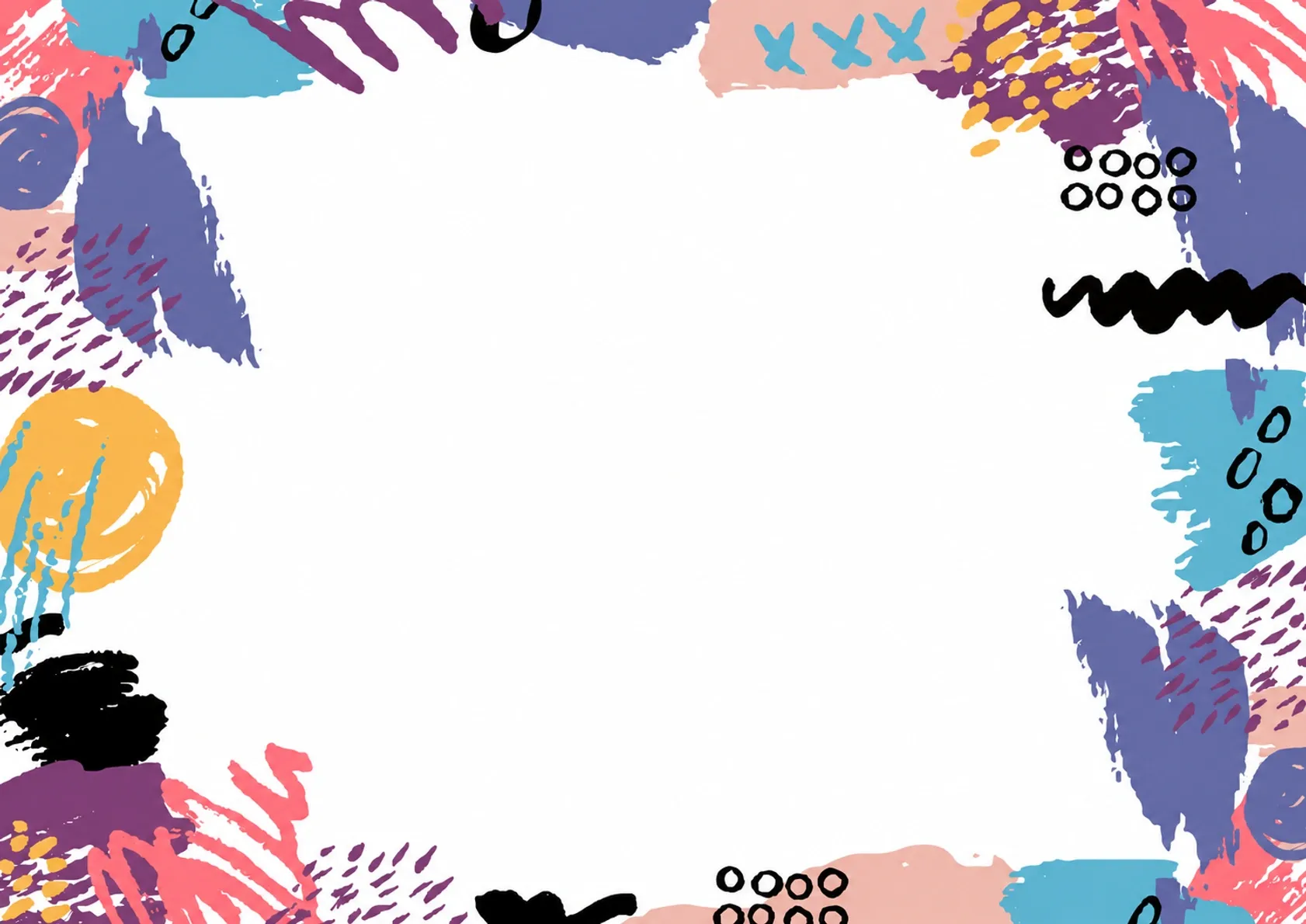 Colorful and abstract preschool graduation certificate template