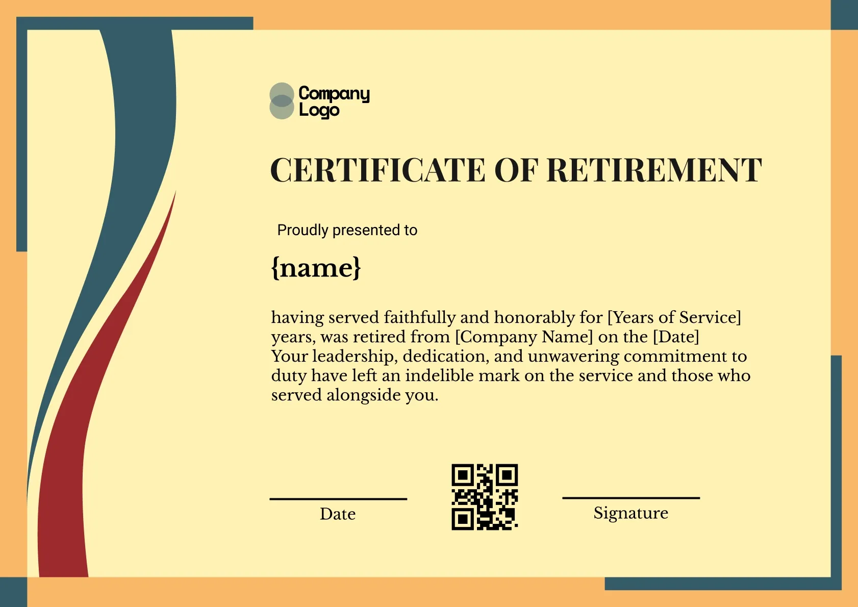 Commendable Career Completion Certificate Template