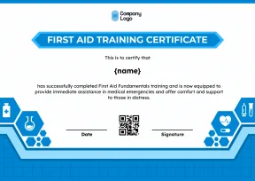 Compliance-Ready First Aid Trainer Certificate Template