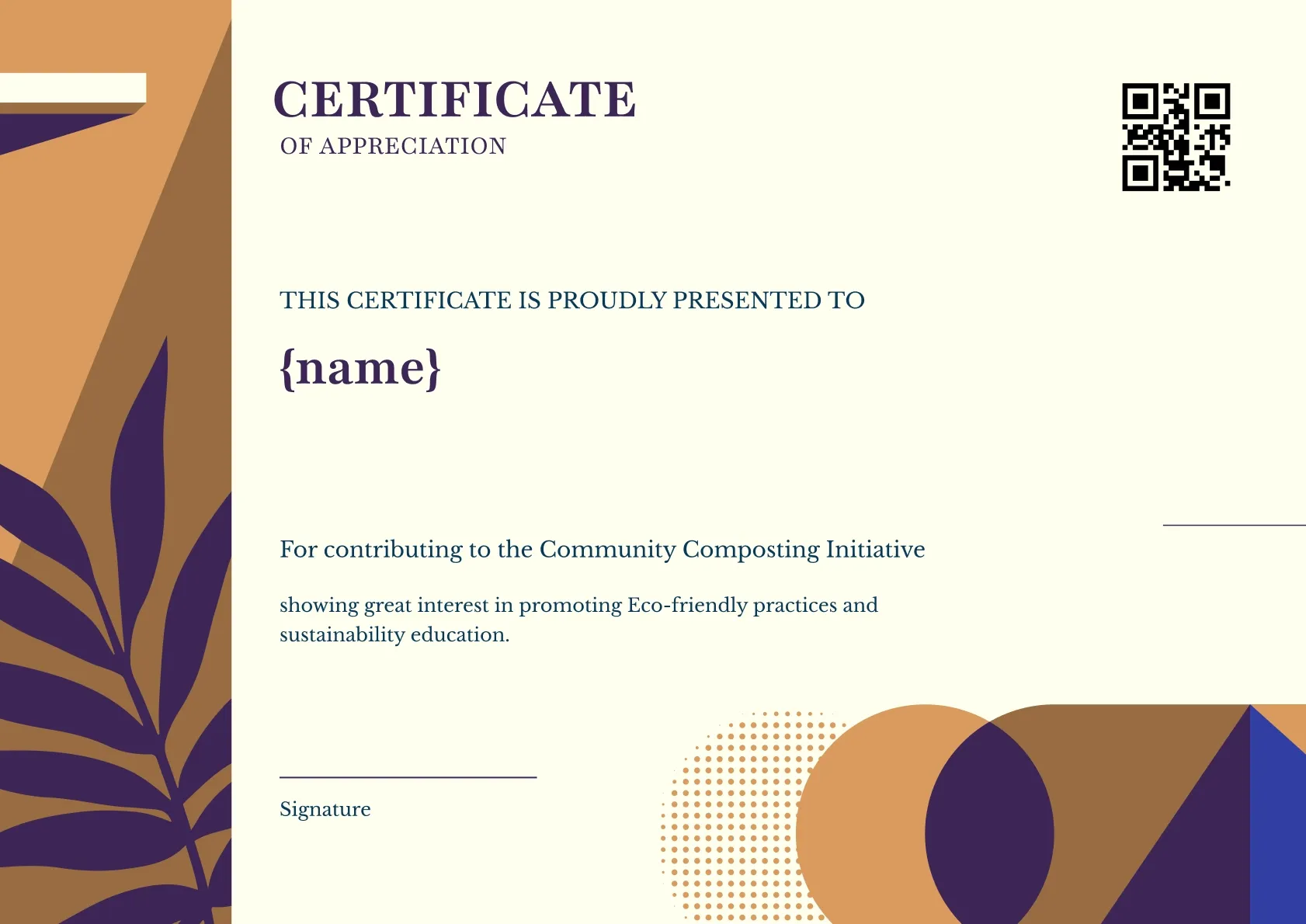 Corporate and Professional Volunteer Certificate Template