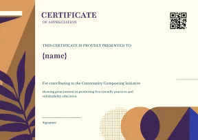 Corporate and Professional Volunteer Certificate Template