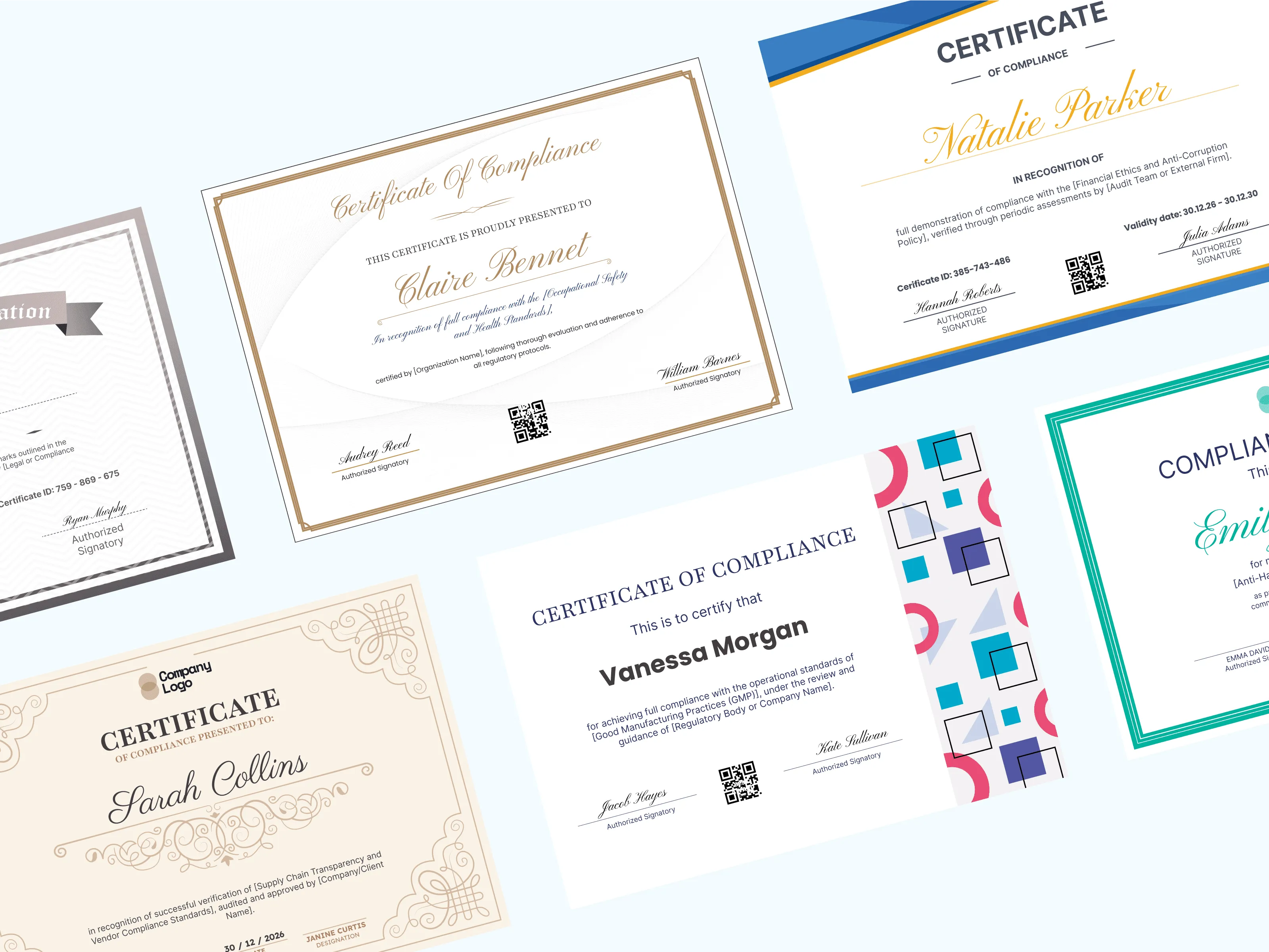 18+ Ready-to-Use Compliance Certificate Templates