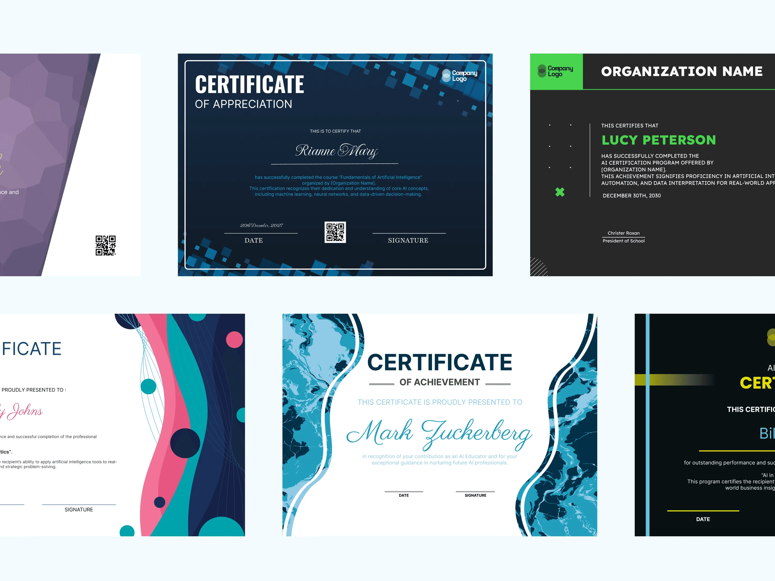 15 Ready-to-Use AI Certificate Templates for any Occasion