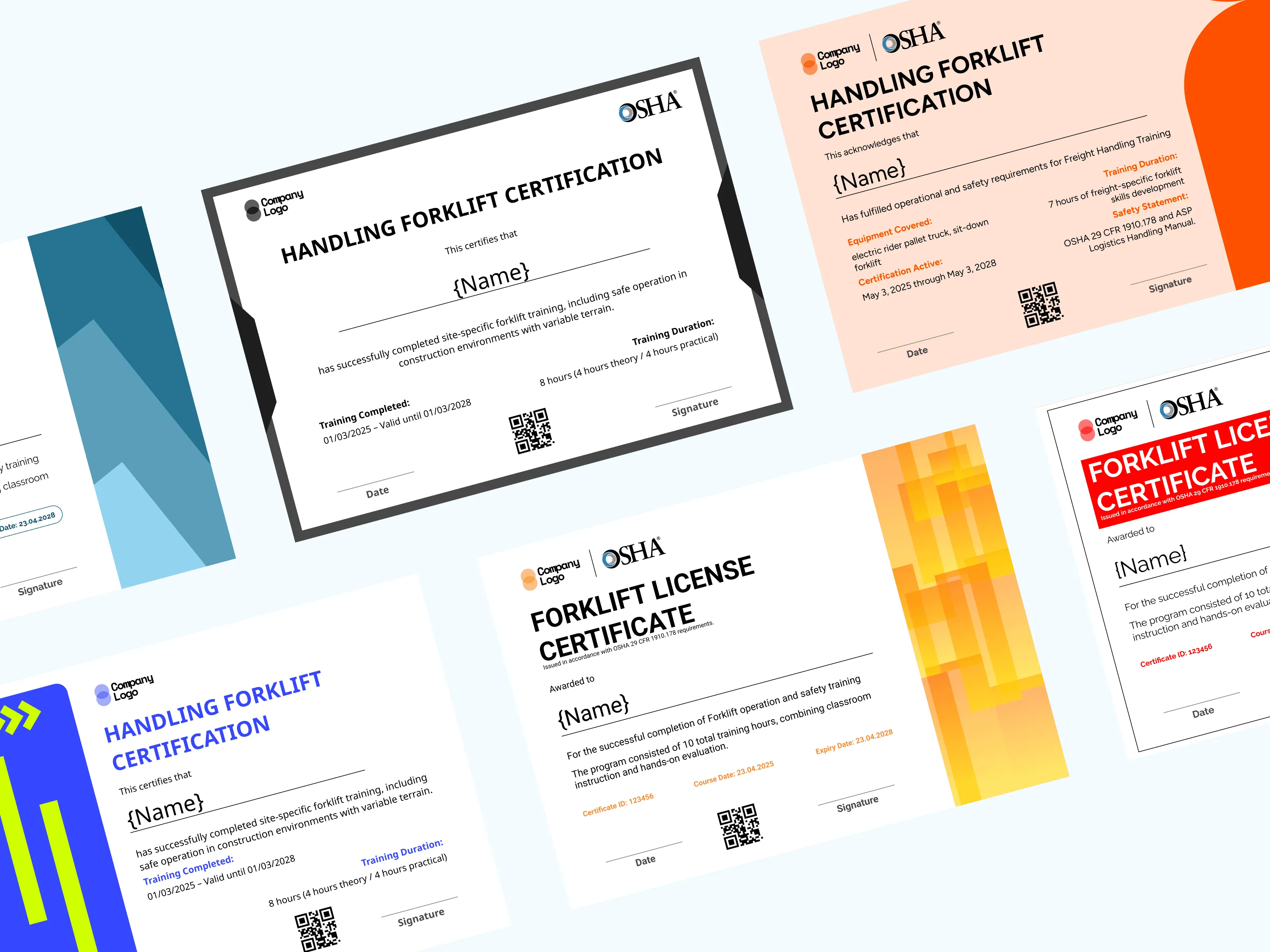 20 Forklift Certificate Templates: Free & Customizable