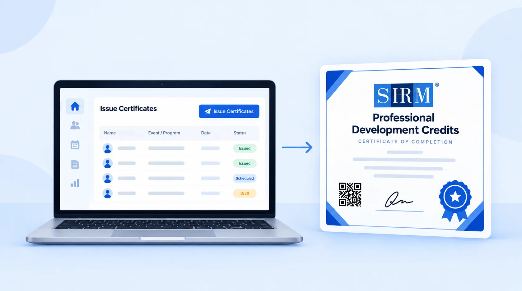 SHRM Recertification Providers: How to Automatically Issue PDC Certificates
