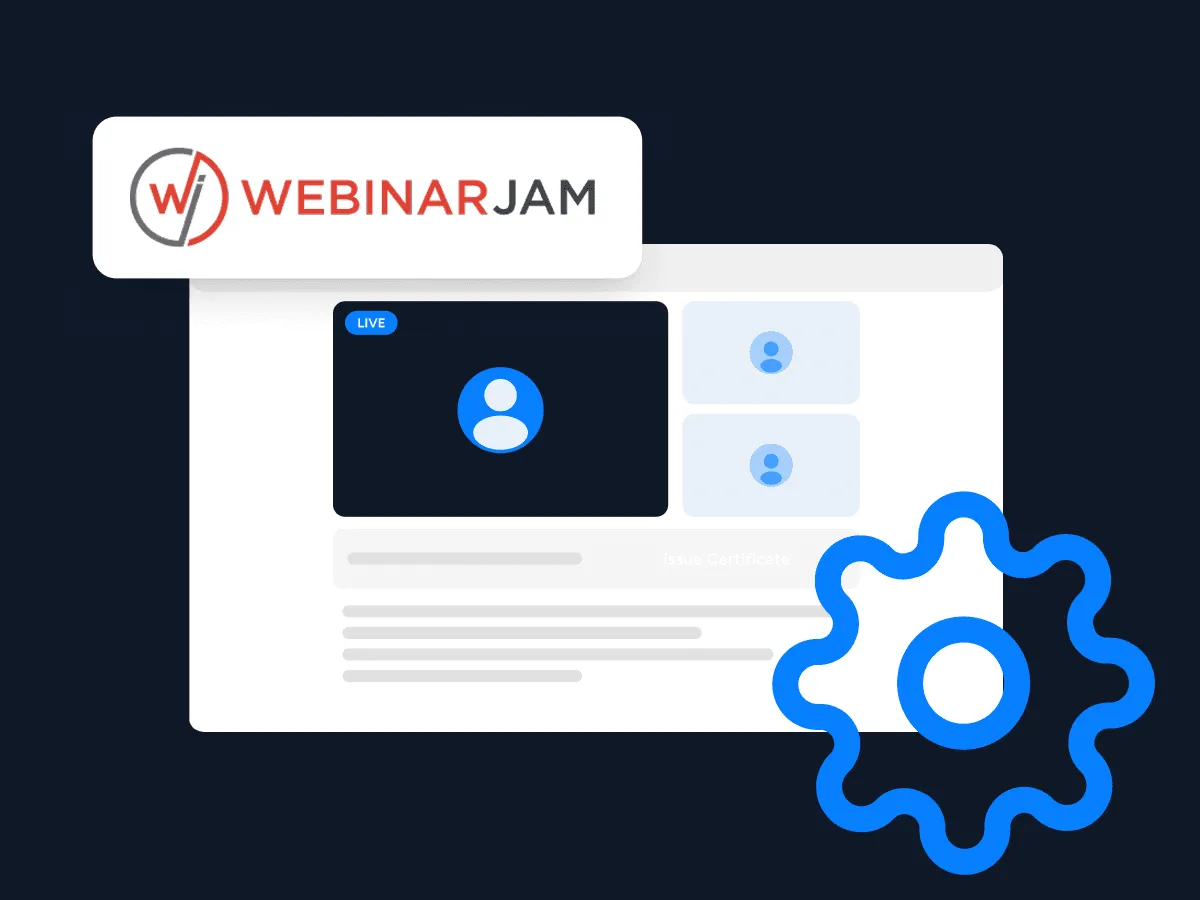 WebinarJam: Connect, Automate & Integrate Webinar Certificates