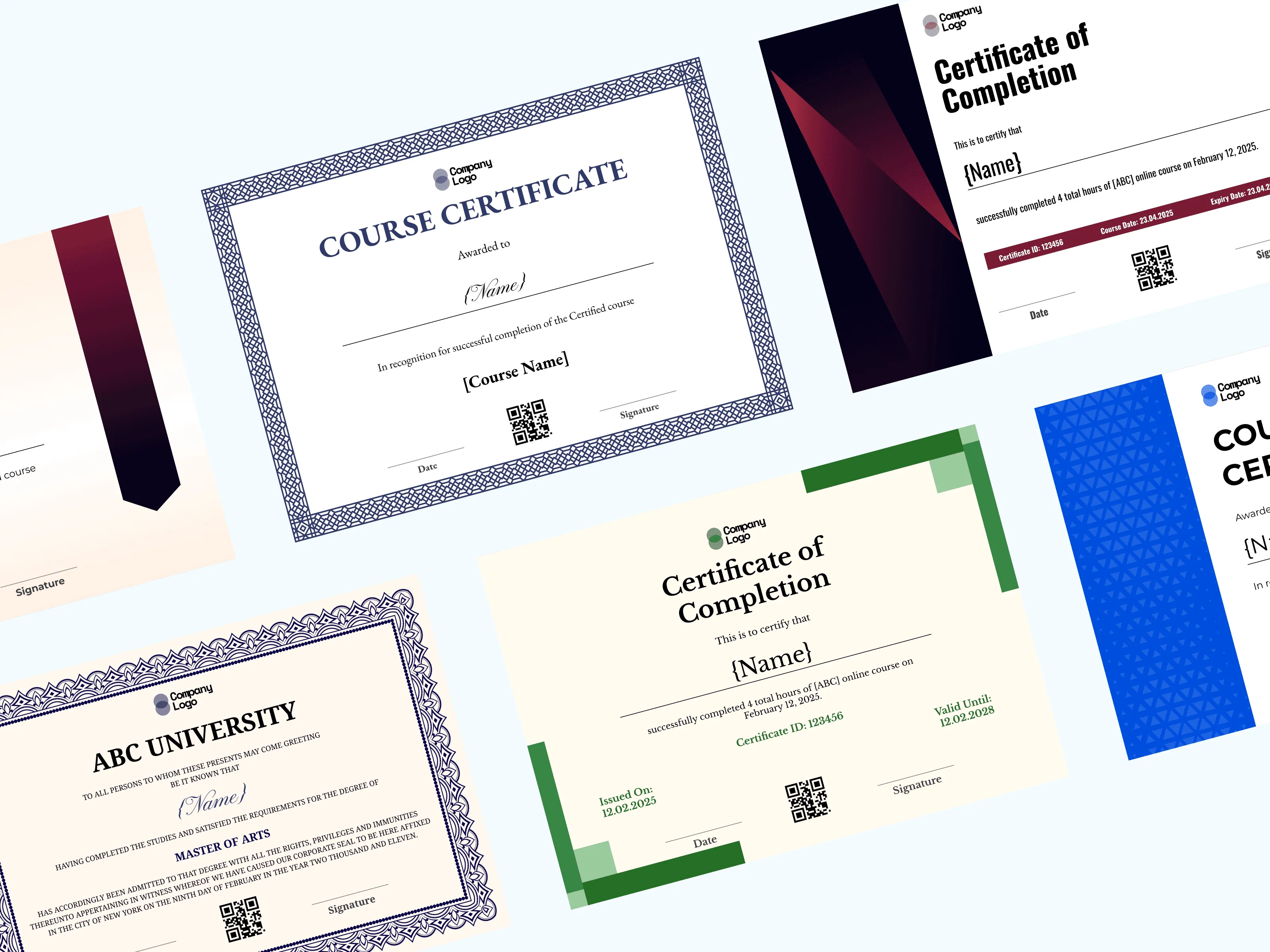 20 Certificate Design Ideas for Online Course Completion