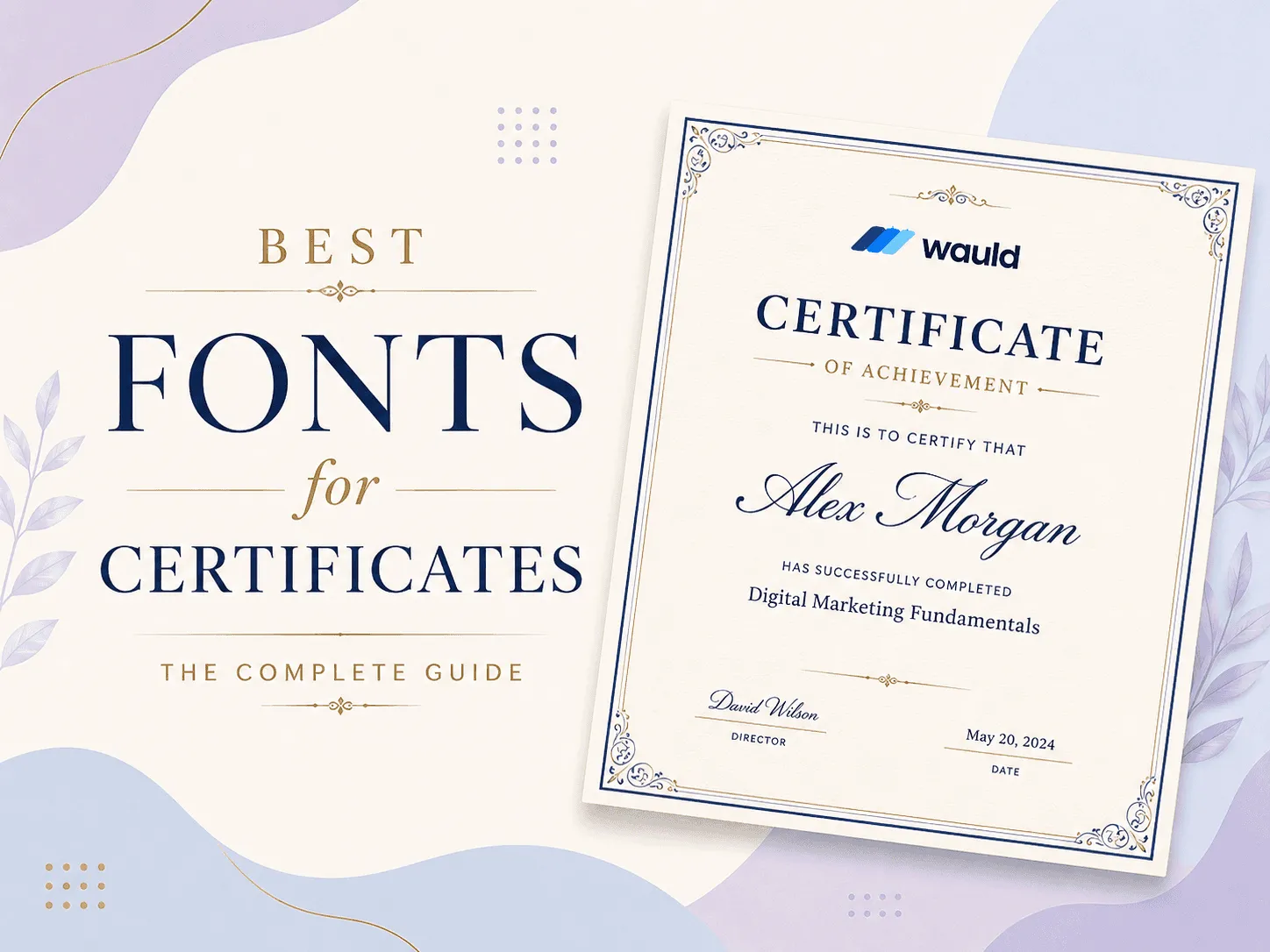 30 Best Fonts for Certificates: The Complete Guide