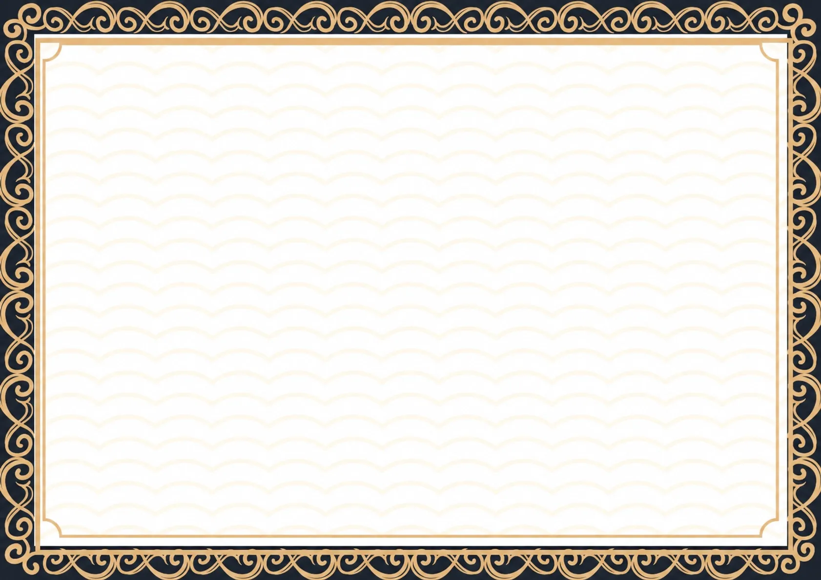 Elegant and sleek certificate of graduation template