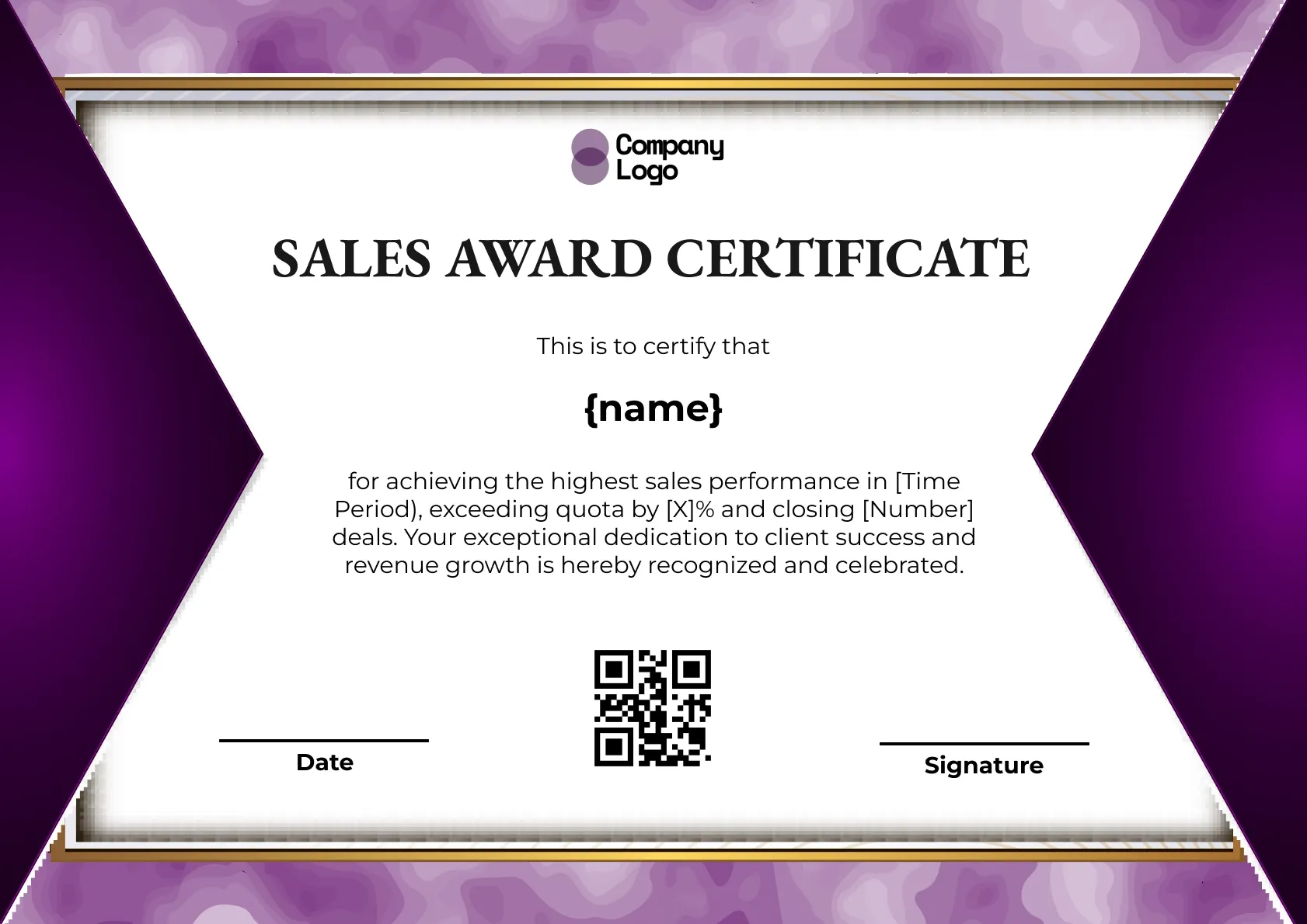 Exceptional Sales Leadership Certificate Template