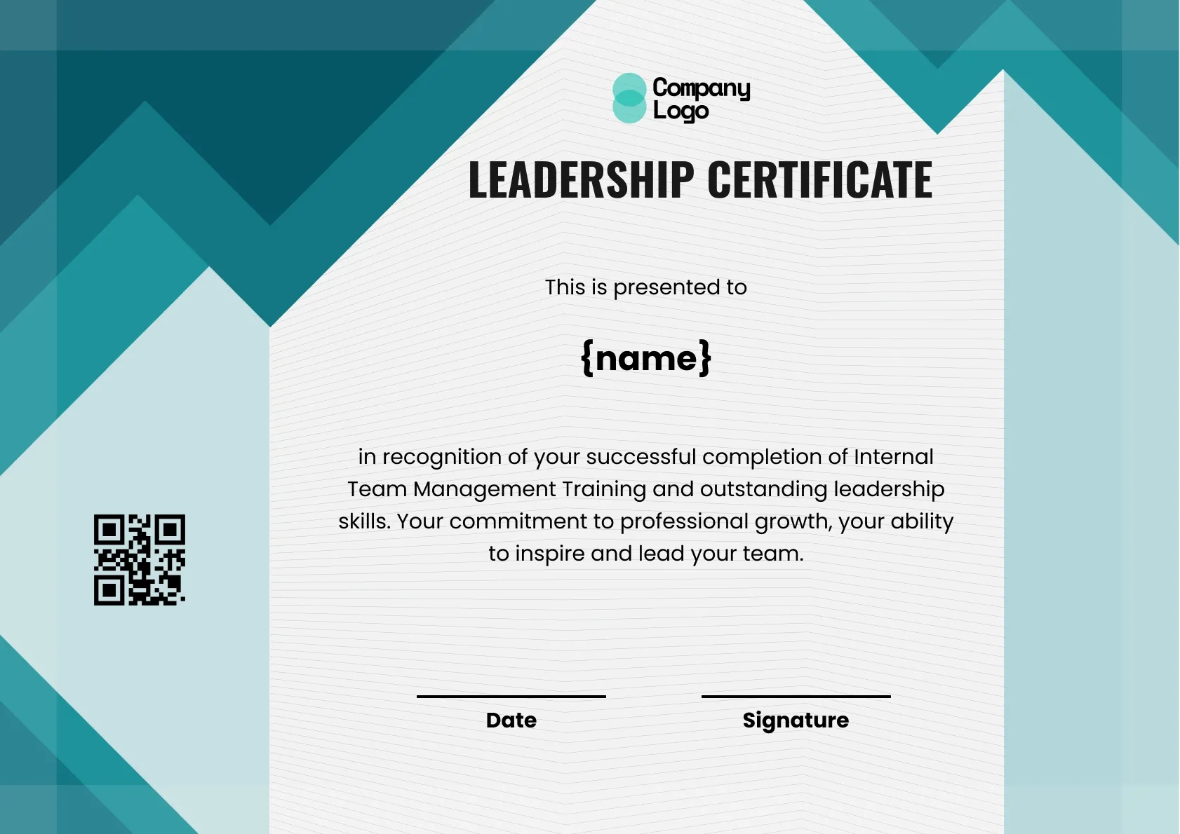 Influential Leadership Excellence Certificate Template