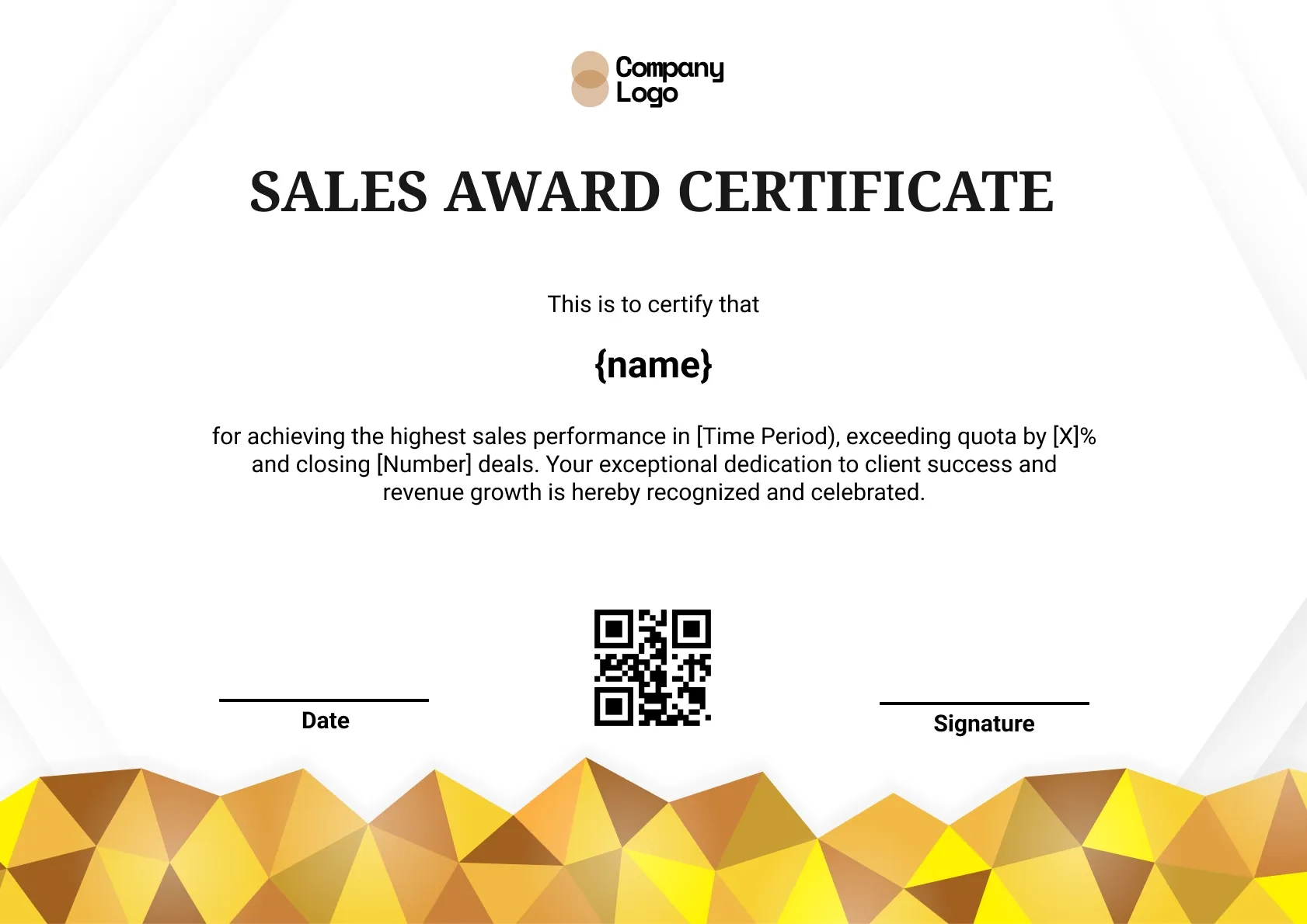 Outstanding Sales Champion Certificate Template