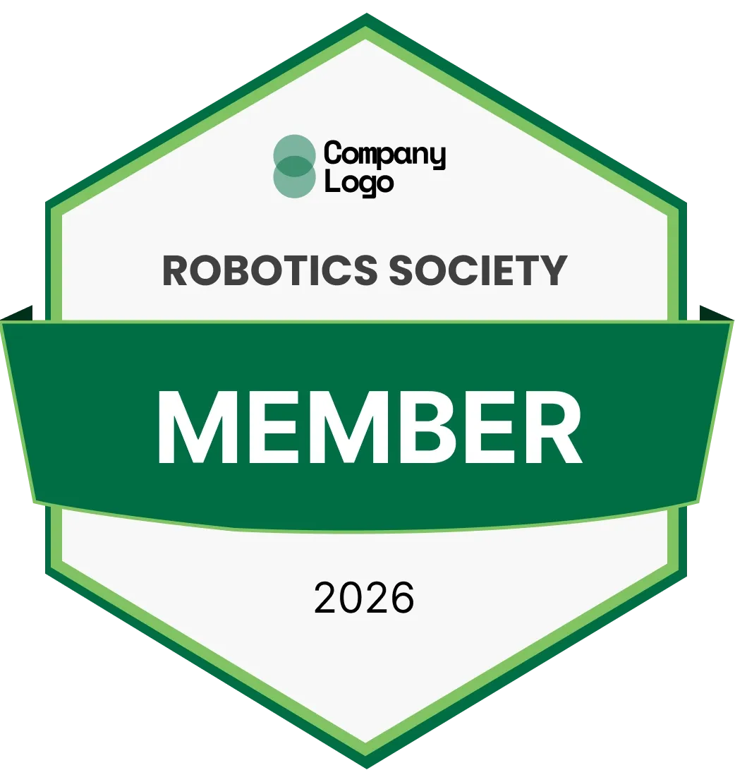 Professional and attractive green membership badge template