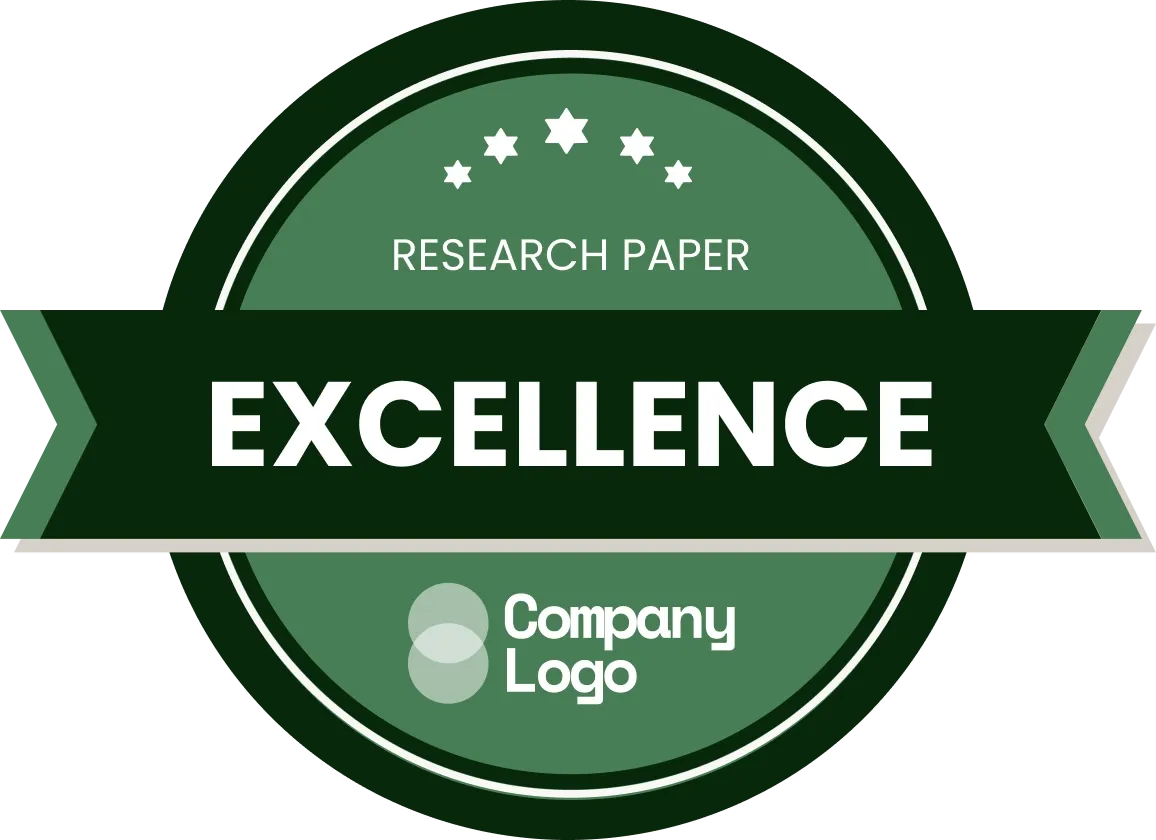 Professional and distinct green appreciation badge template