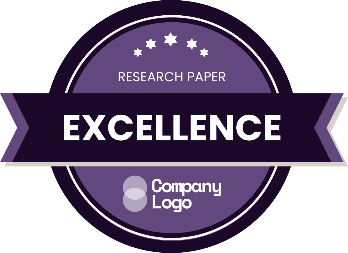 Professional and distinct purple appreciation badge template