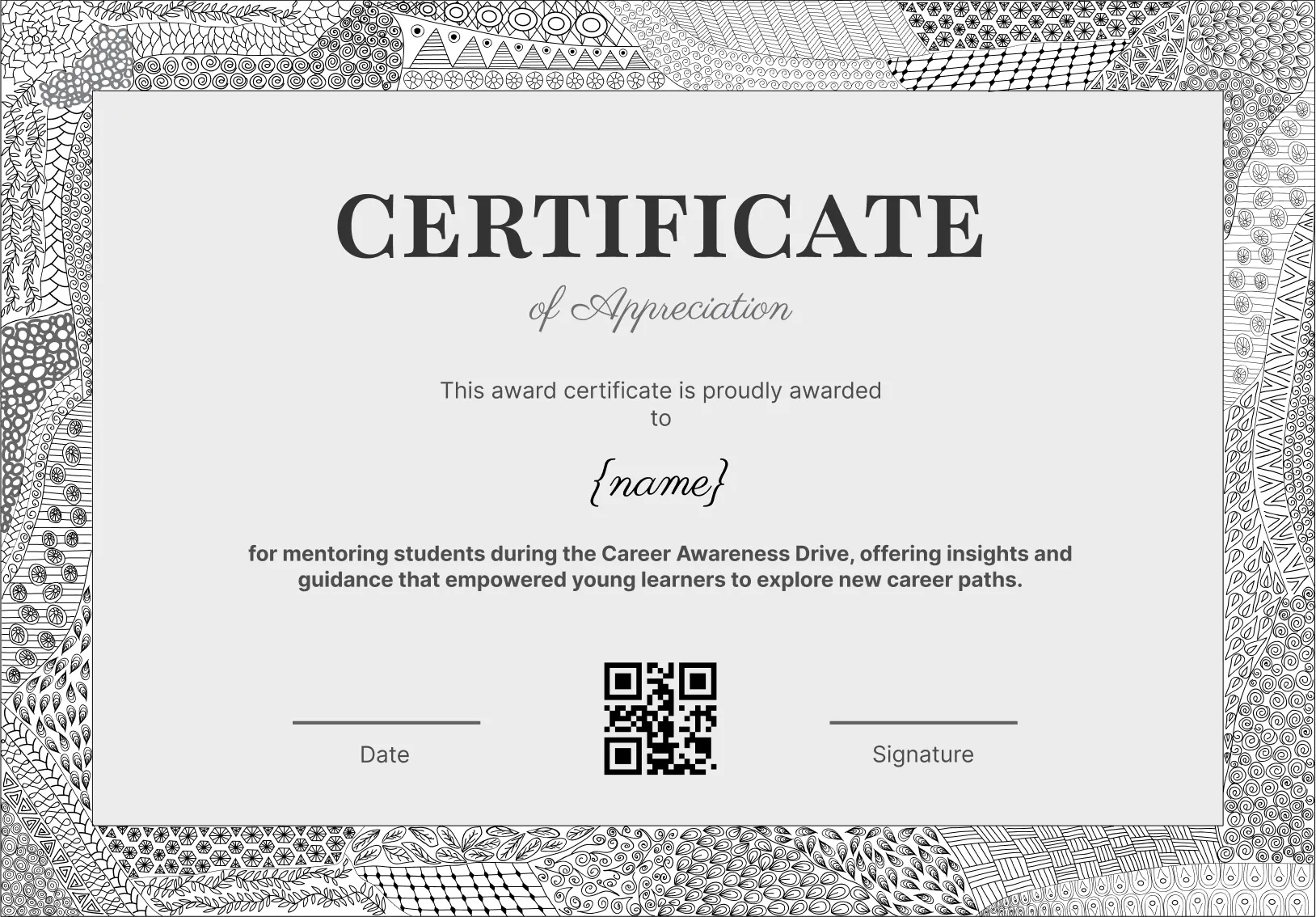 Professional and fancy volunteering certificate template