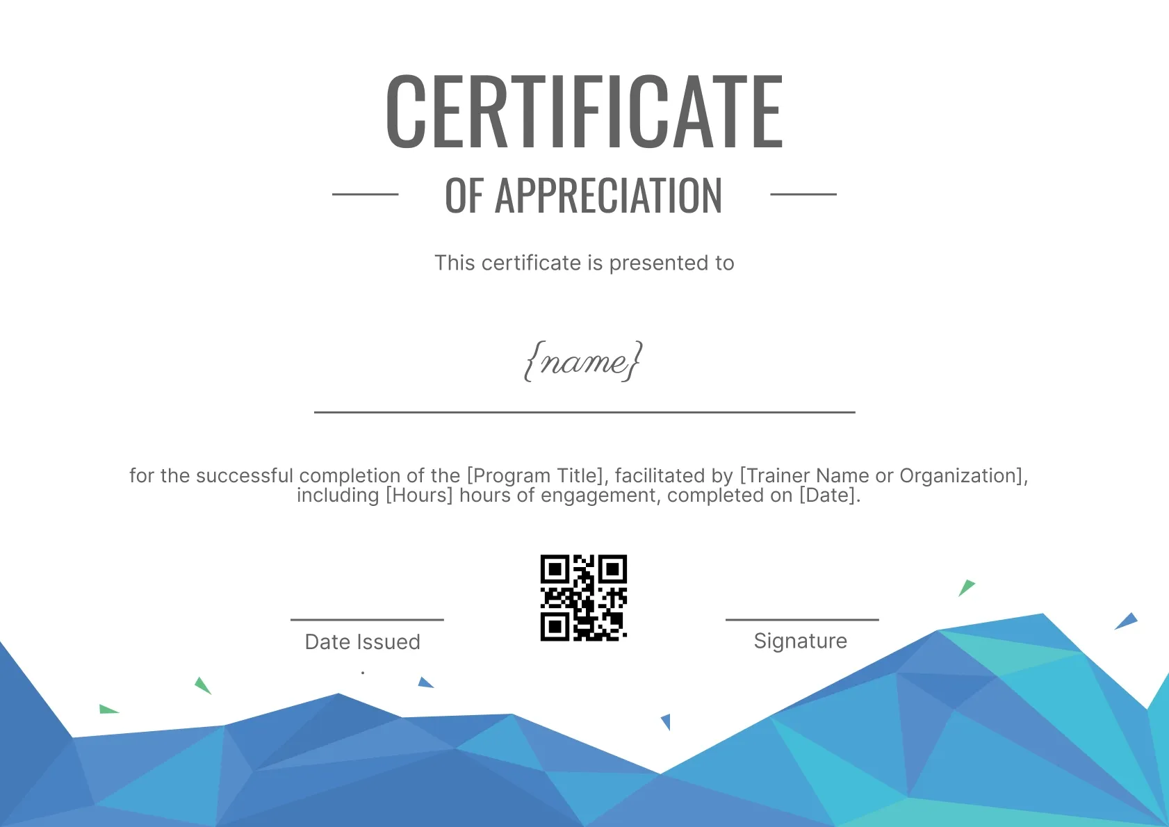 Professional and polished CPD certificate template