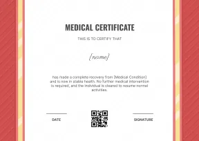 Professional and Polished Medical Certificate Template