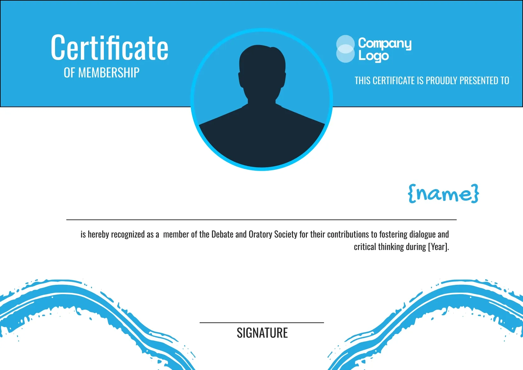 Professional and Sophisticated Certificate of Membership Template