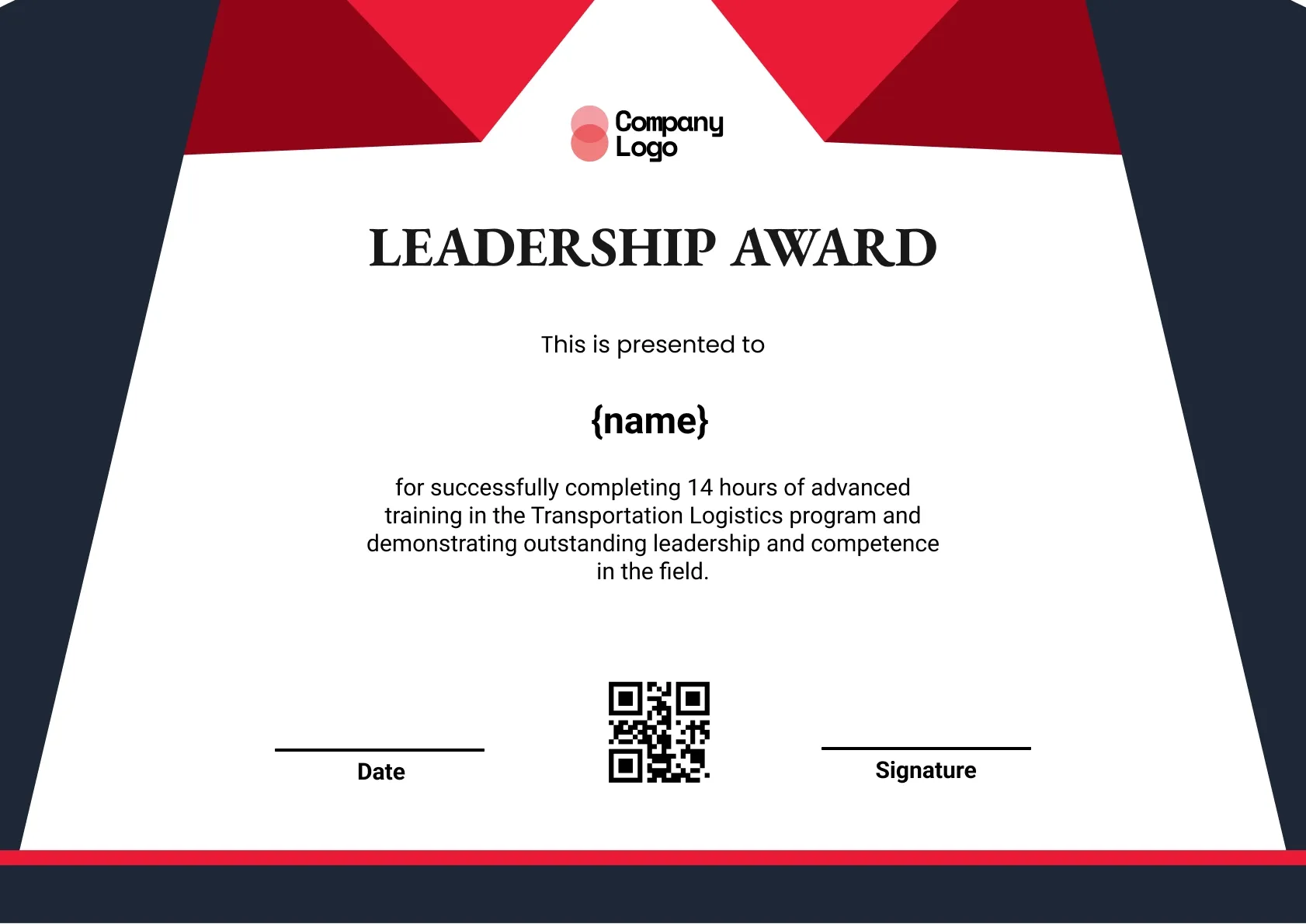 Progressive Leadership Excellence Certificate Template