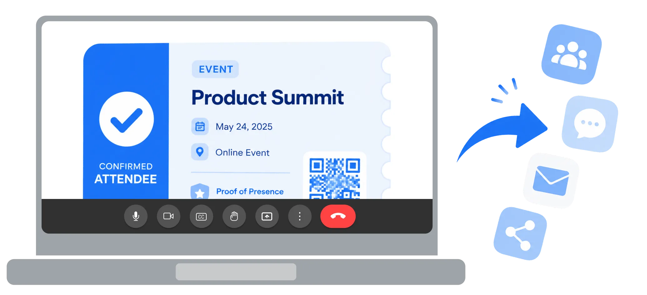 Attends a webinar