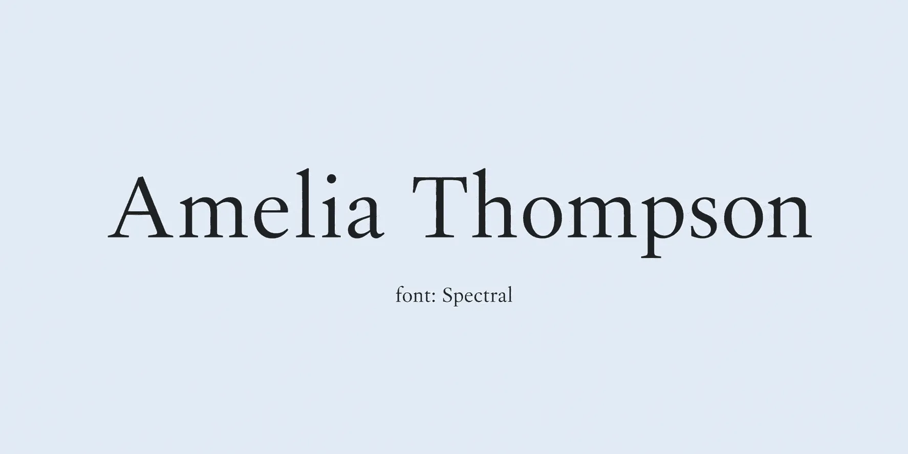 Sample name signed in a cursive signature font on a light background, with the font name labeled below.