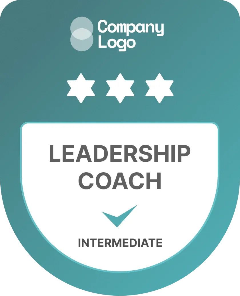 Simple and crisp green completion badge template