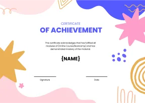 Simple and framed course completion certificate template