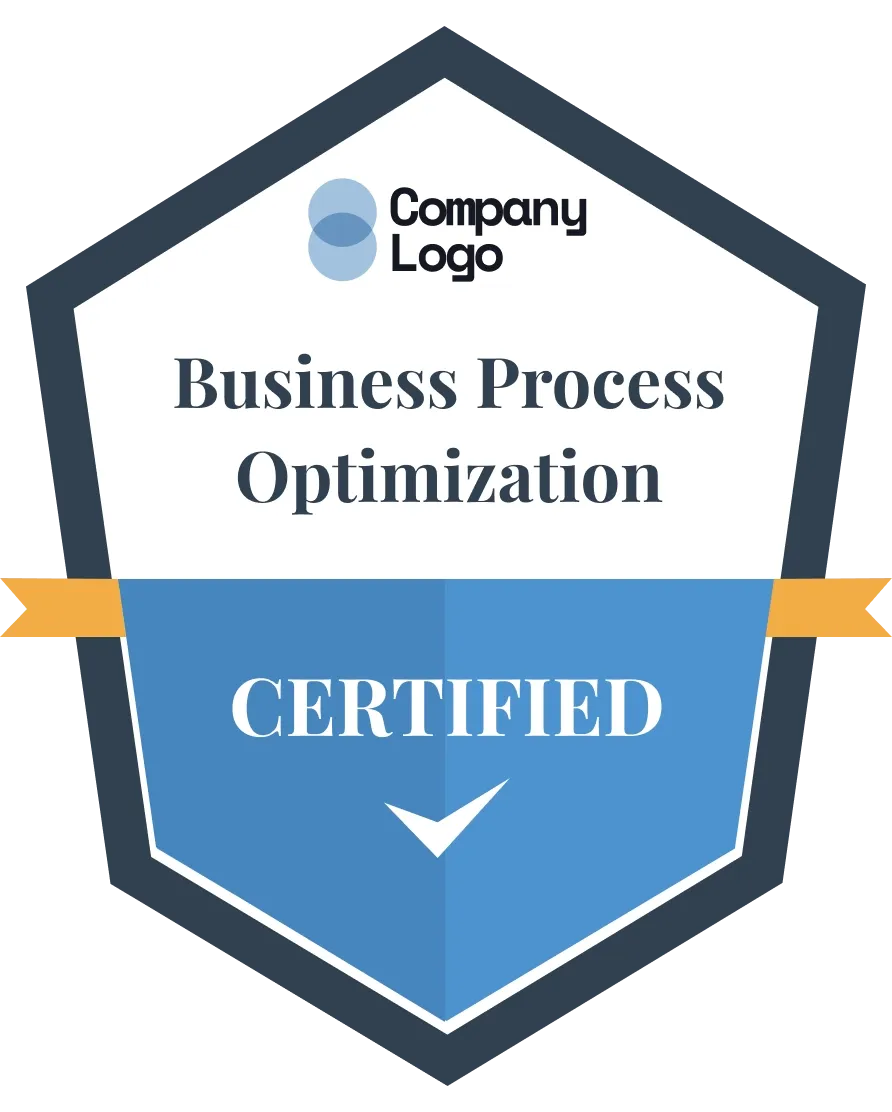 Simple and genuine blue course completion badge template