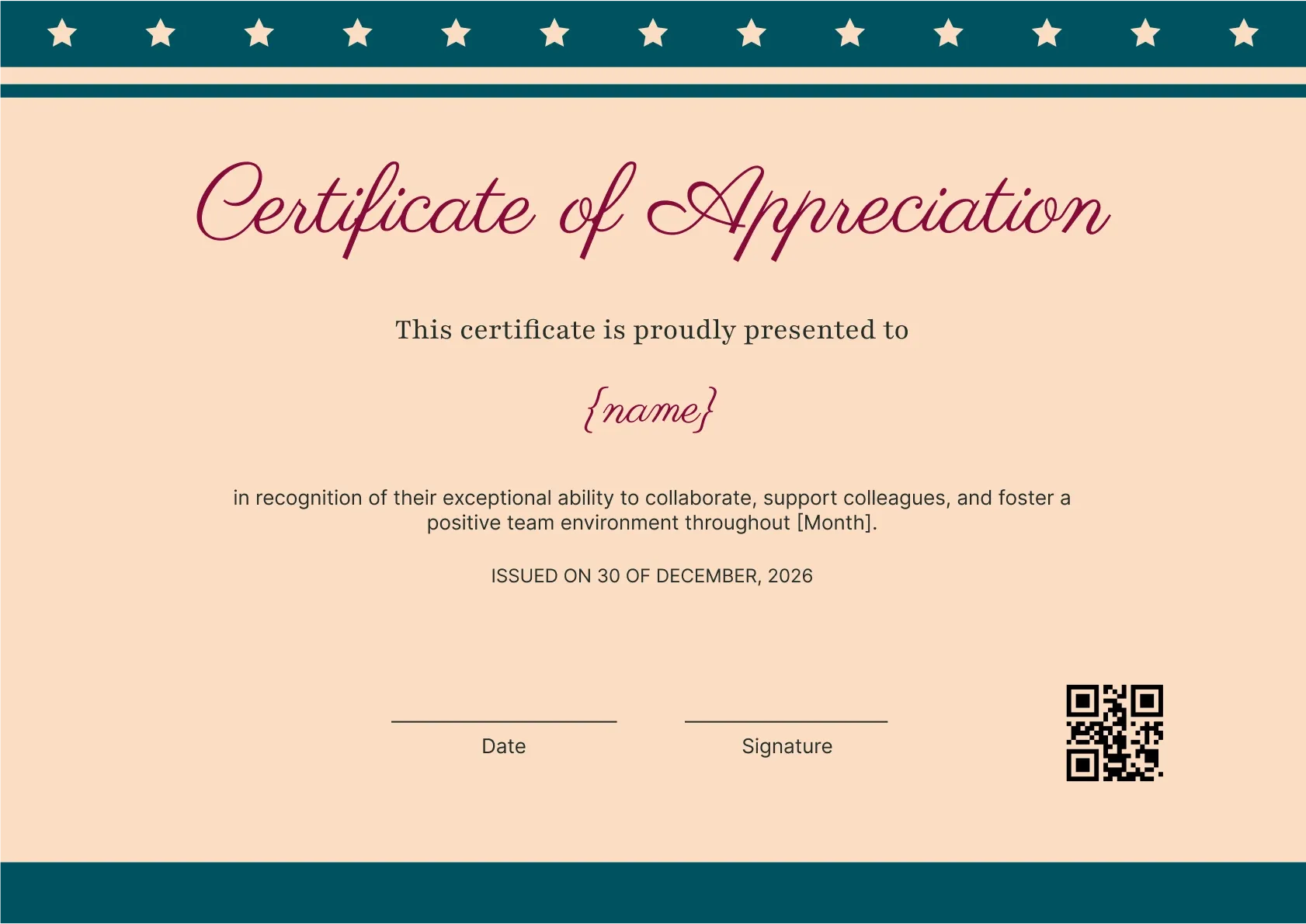 Simple and professional best employee certificate template