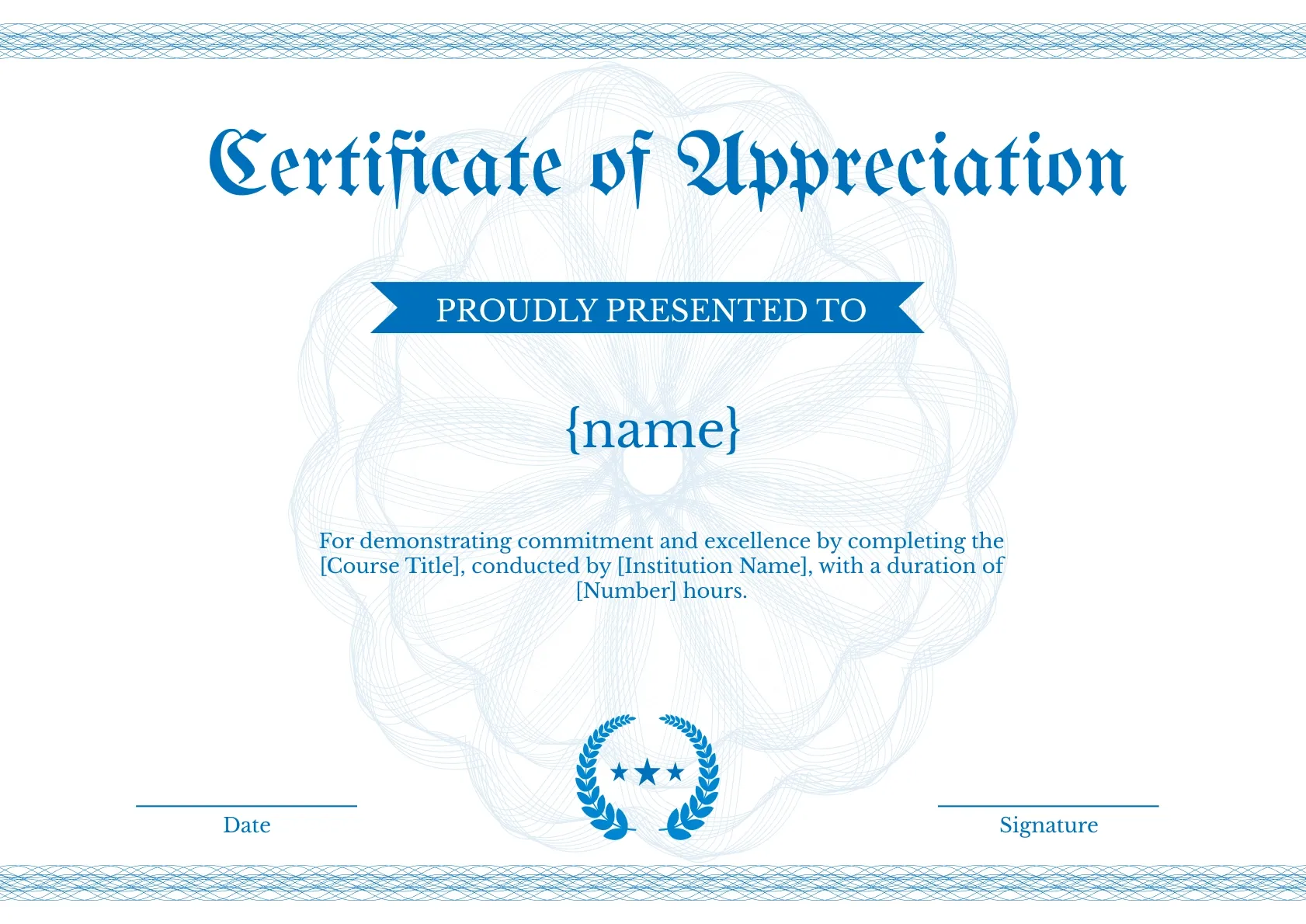 Simple and Professional CPD Certificate Template