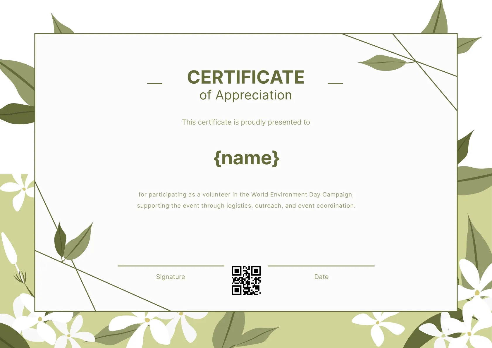 Sophisticated and professional environmental volunteering template