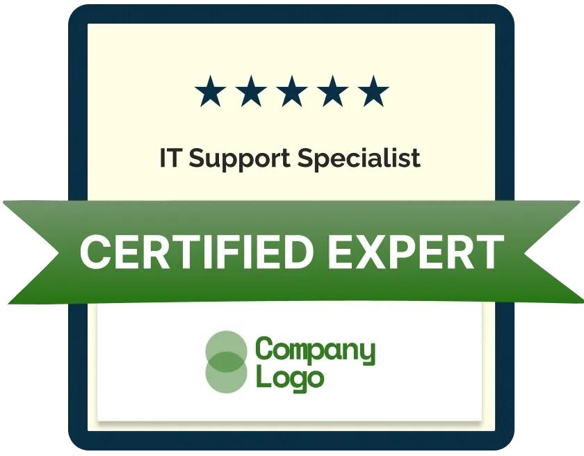 Sophisticated green badge template
