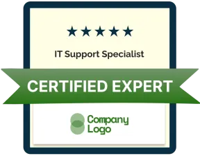 Sophisticated green badge template