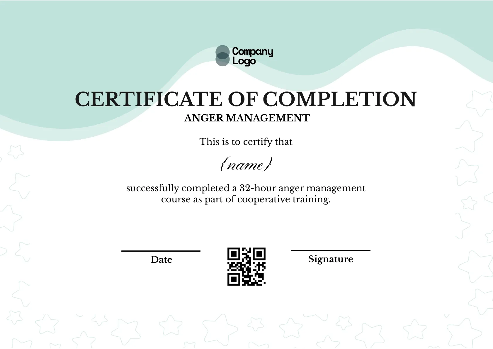 Successful Emotional Regulation Certificate Template