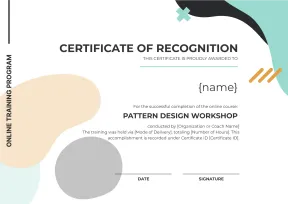 Timeless and Professional Training Completion Certificate Template