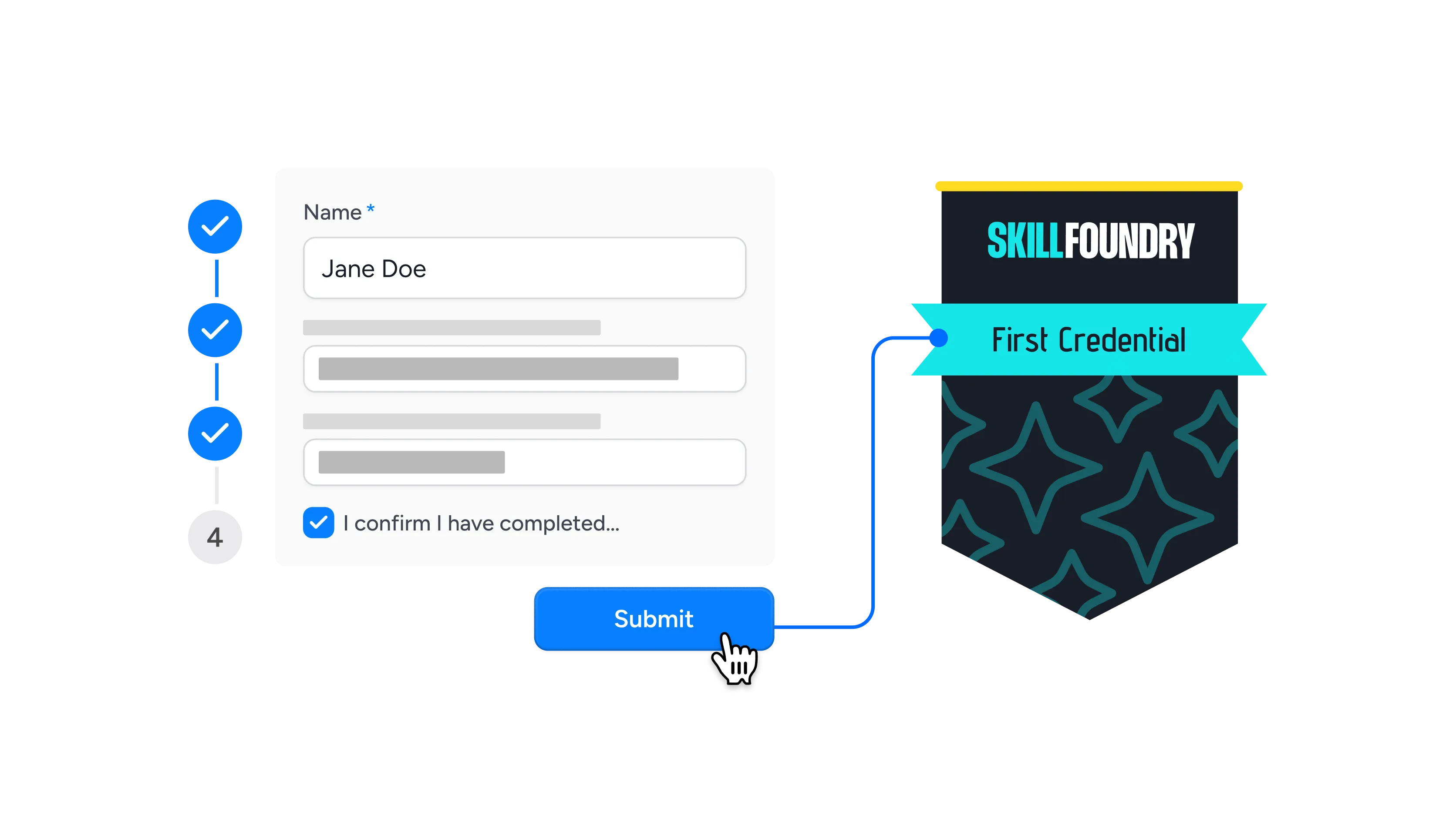 Completes onboarding