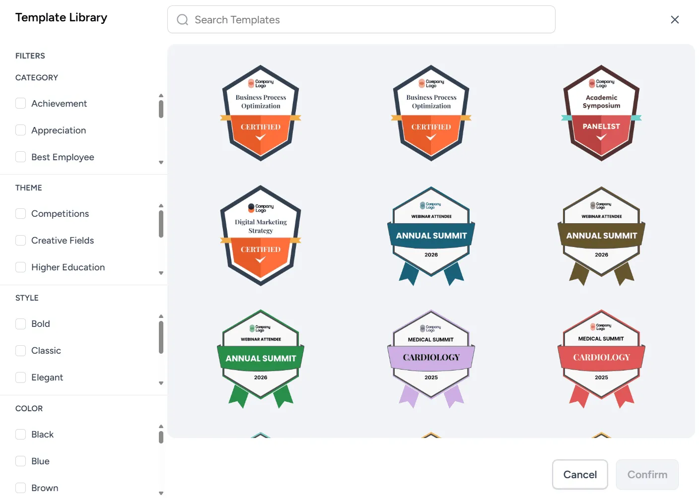 Wauld badges library