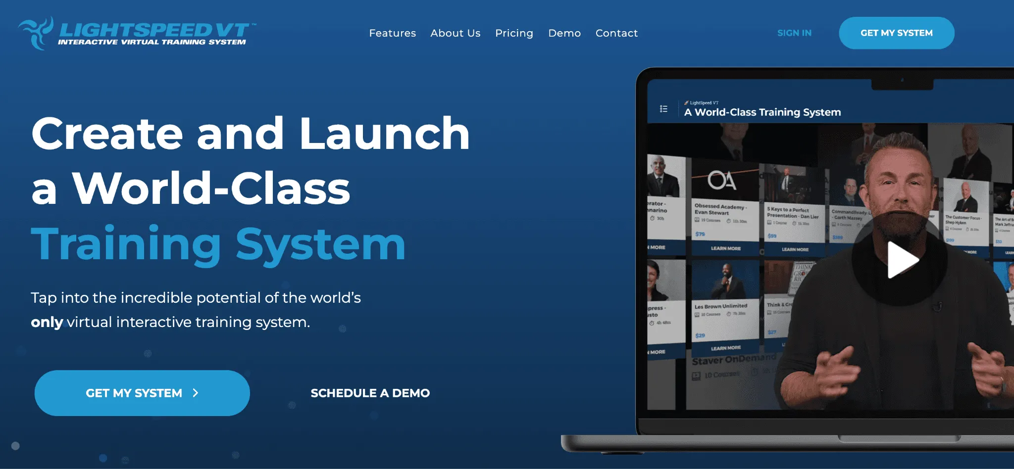 LightSpeed VT Home page